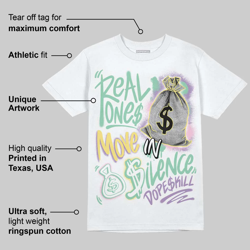 Easter Dunks 2026 DopeSkill T-Shirt Real Ones Move In Silence Graphic - Image 3