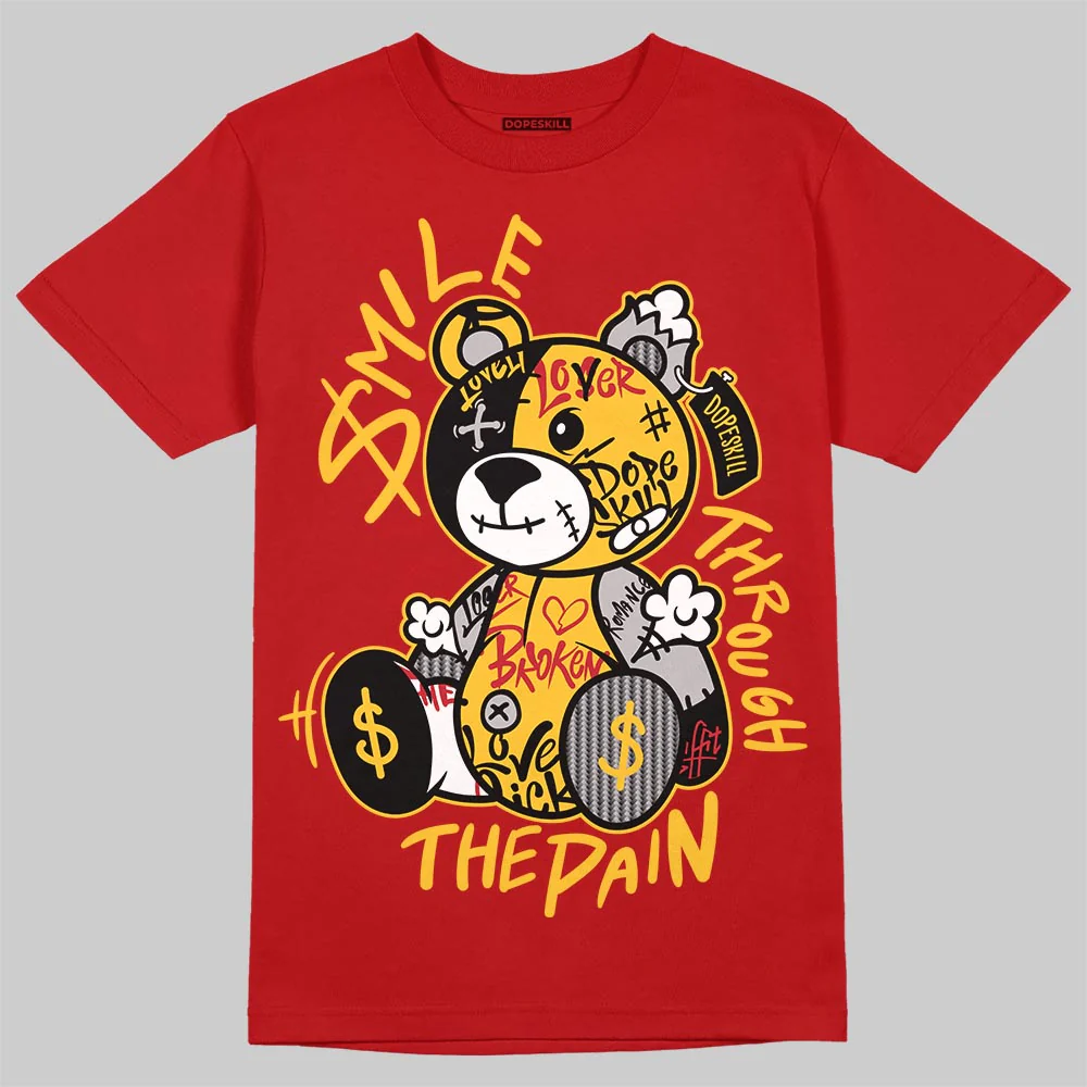 Ferrari 14s DopeSkill T-Shirt Smile Through The Pain Graphic - Image 3