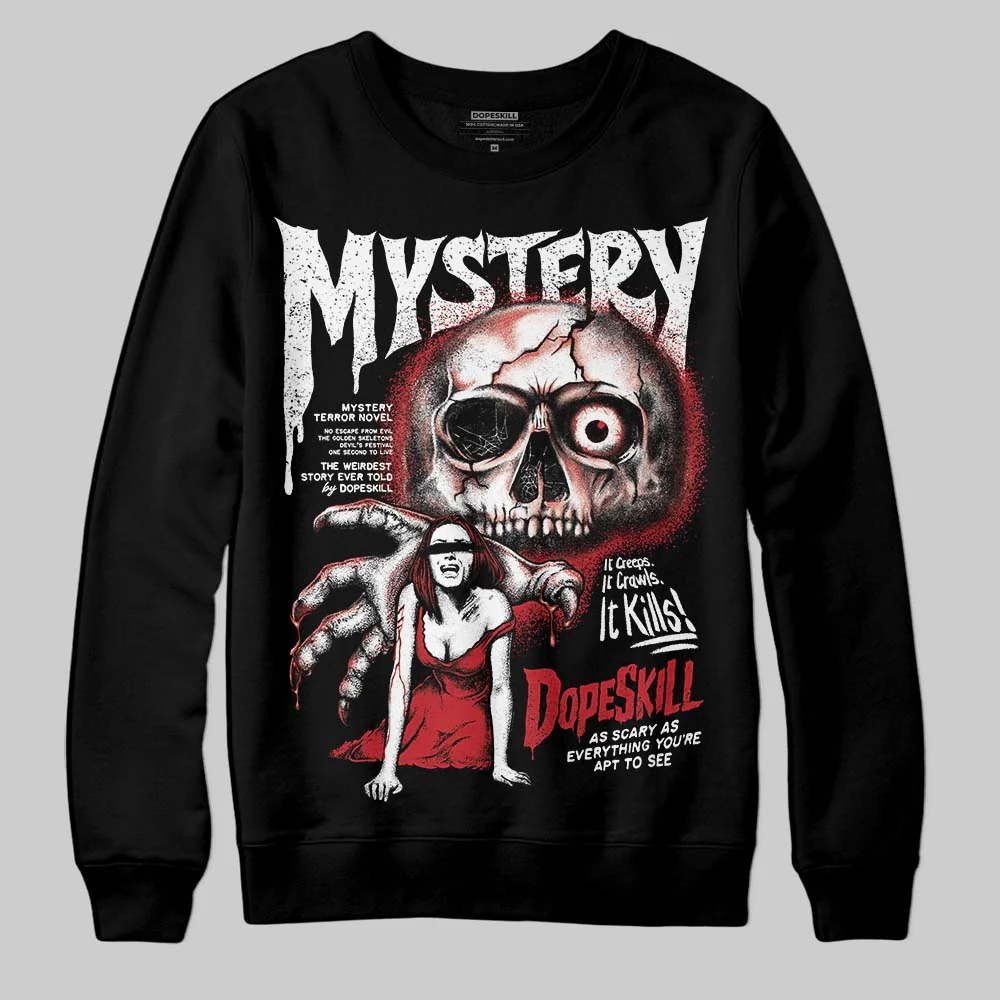 Fire Red “Black Tongue” 5s DopeSkill Sweatshirt Mystery Ghostly Grasp Graphic - Image 2