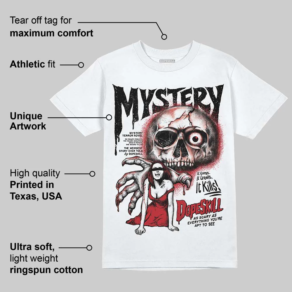 Fire Red “Black Tongue” 5s DopeSkill T-Shirt Mystery Ghostly Grasp Graphic - Image 4