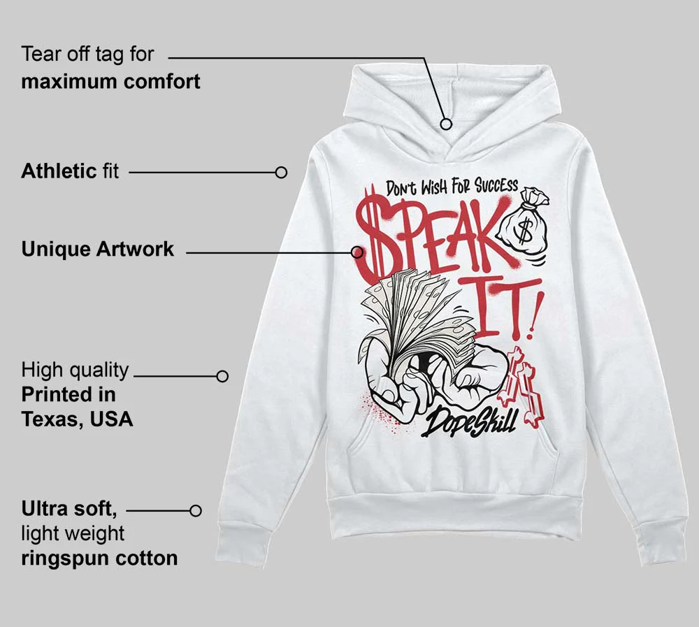 Flight Club 4s DopeSkill Hoodie Sweatshirt Speak It Graphic - Image 3