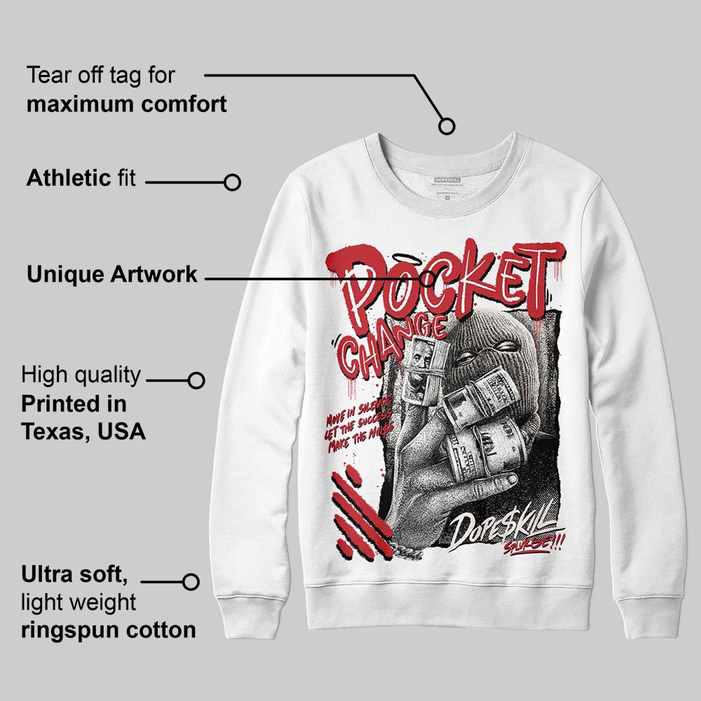 Flight Club 4s DopeSkill Sweatshirt Pocket Change Graphic - Image 3