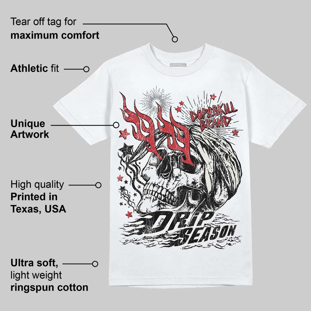 Flight Club 4s DopeSkill T-Shirt Drip Season Graphic - Image 3