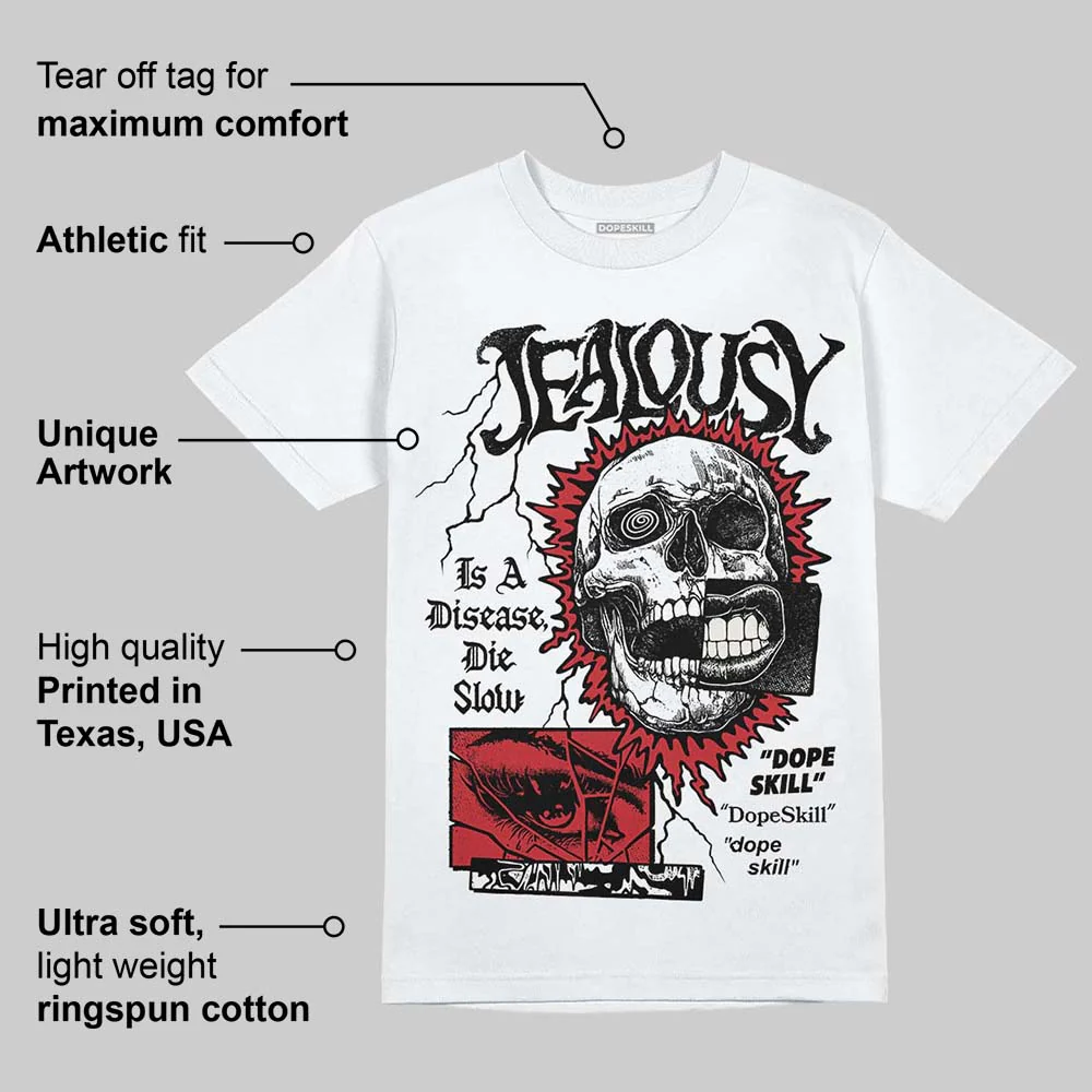 Flight Club 4s DopeSkill T-Shirt Jealousy Graphic - Image 3
