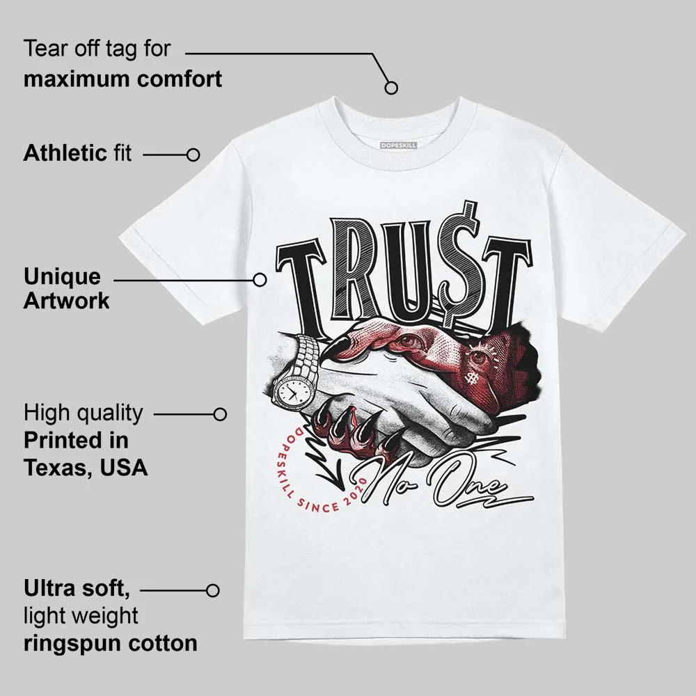 Flight Club 4s DopeSkill T-Shirt Trust No One Graphic - Image 3