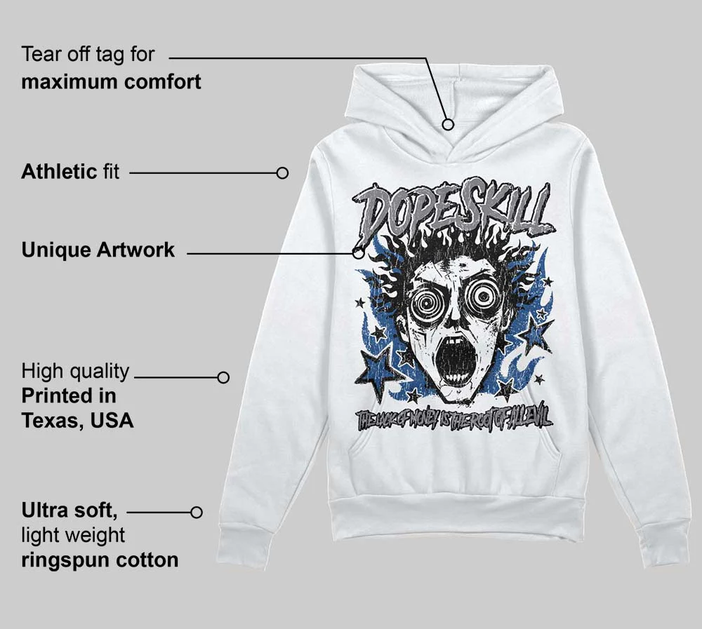 Flint Grey 9s DopeSkill Hoodie Sweatshirt Root of Evil Graphic - Image 3