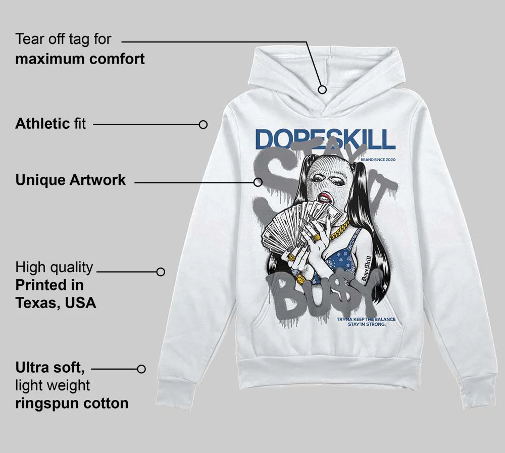 Flint Grey 9s DopeSkill Hoodie Sweatshirt Stay It Busy Graphic - Image 3