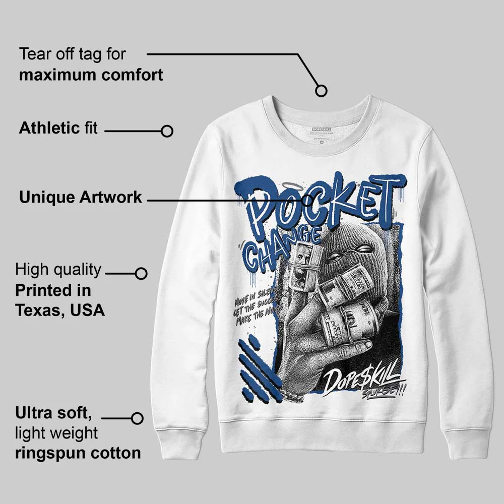 Flint Grey 9s DopeSkill Sweatshirt Pocket Change Graphic - Image 3