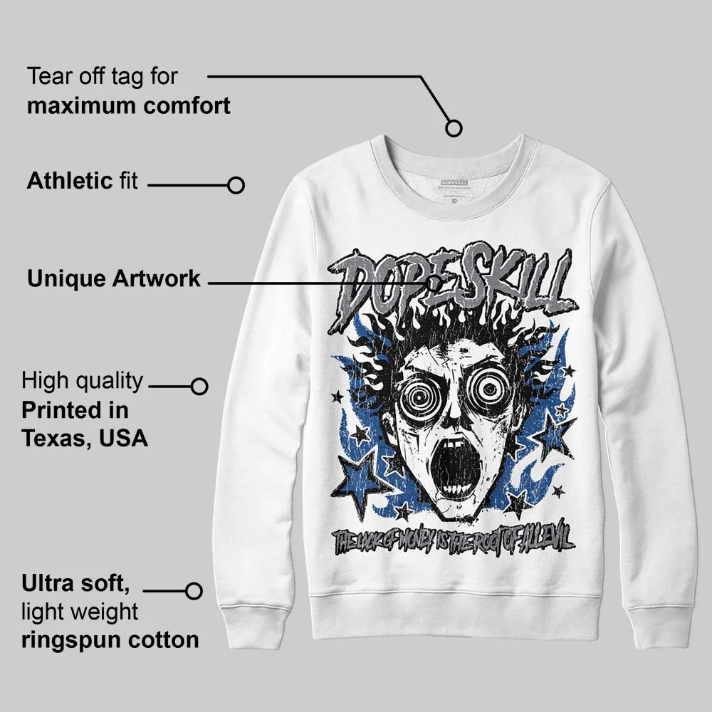 Flint Grey 9s DopeSkill Sweatshirt Root of Evil Graphic - Image 3