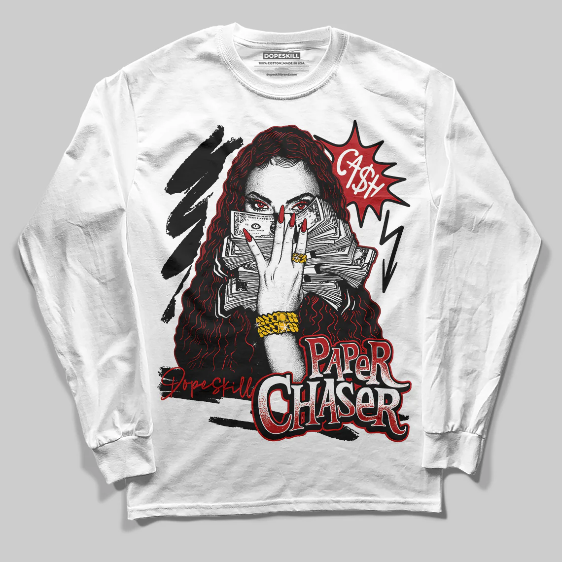 Flu Game 12s DopeSkill Long Sleeve T-Shirt NPC Graphic - Image 2