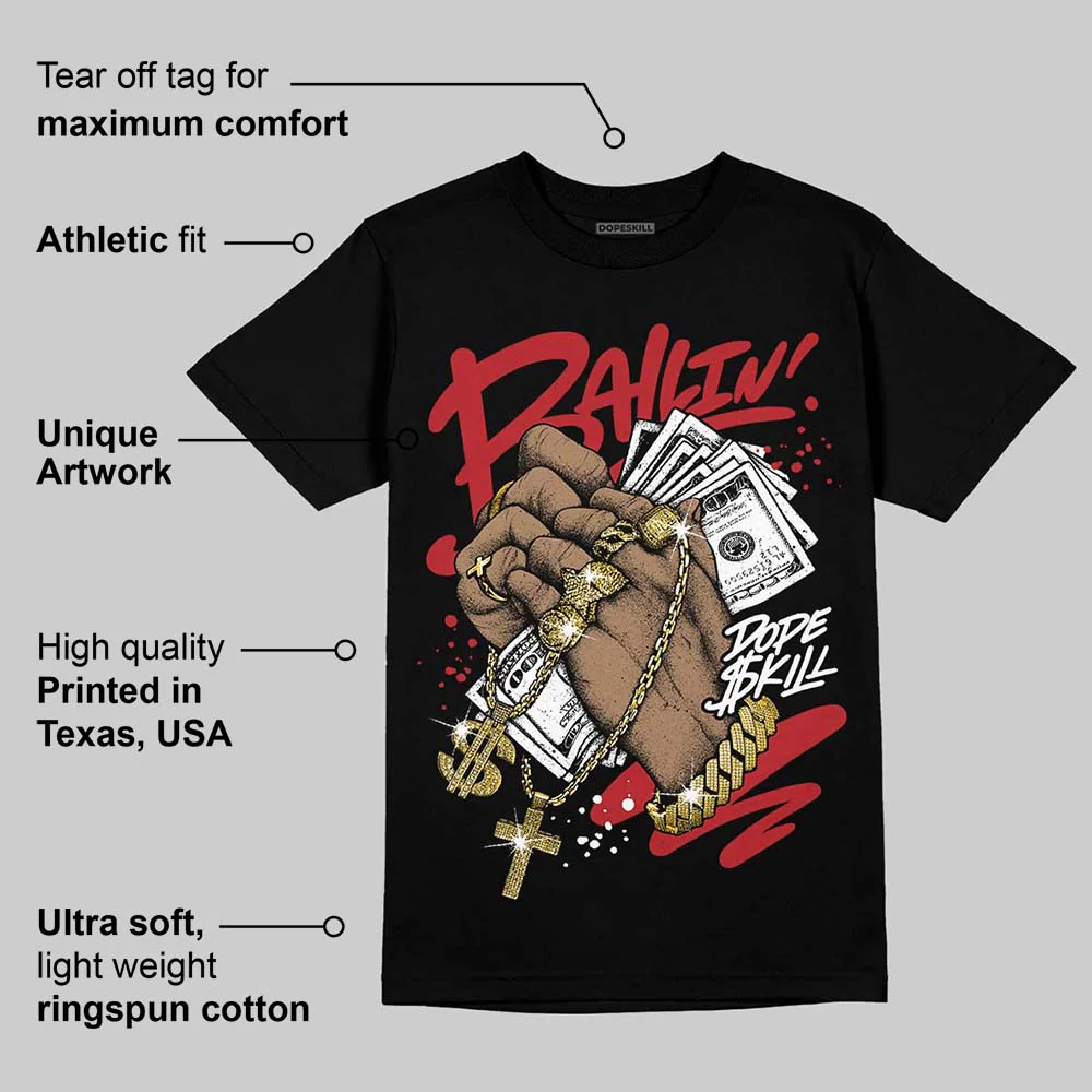 Flu Game 12s DopeSkill T-Shirt Always Ballin' Graphic - Image 3