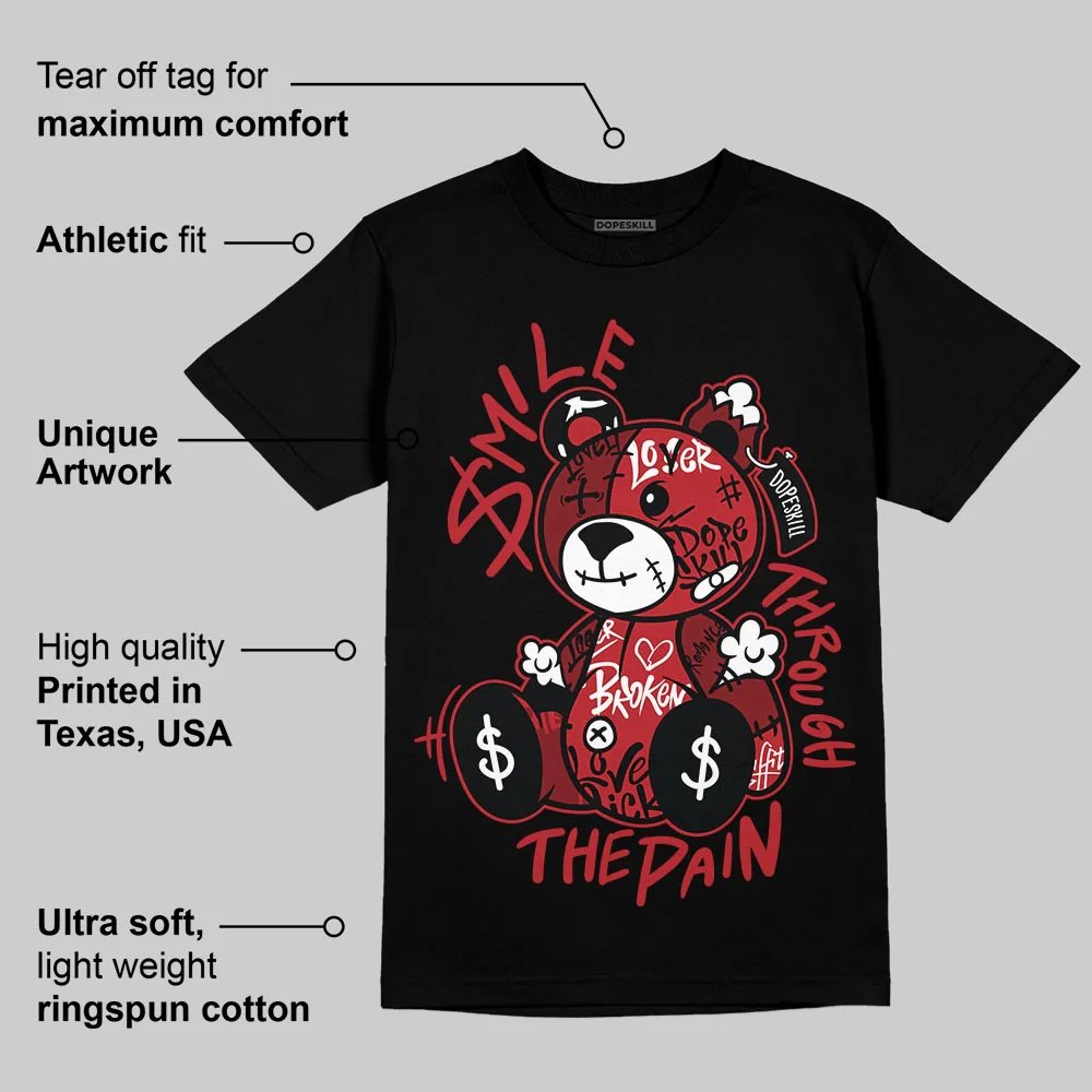 Foamposite One "Cough Drop" DopeSkill T-Shirt Smile Through The Pain Graphic - Image 3