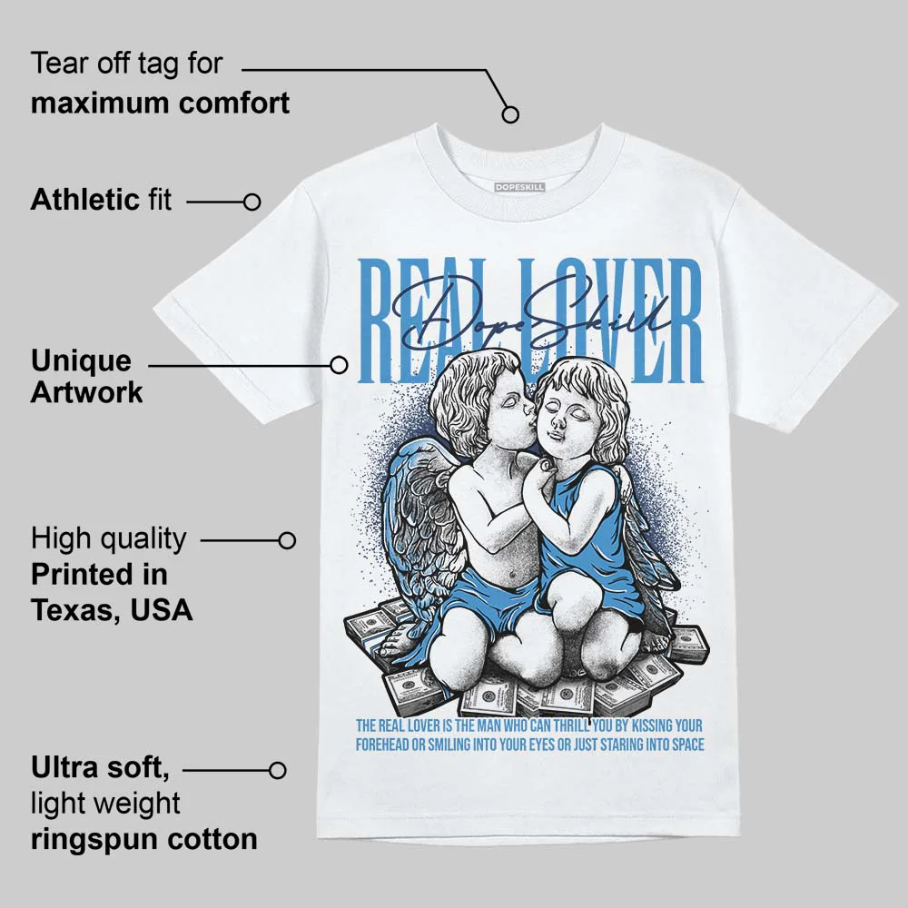 Foamposite Pro “UNC” DopeSkill T-Shirt Real Lover Graphic - Image 3