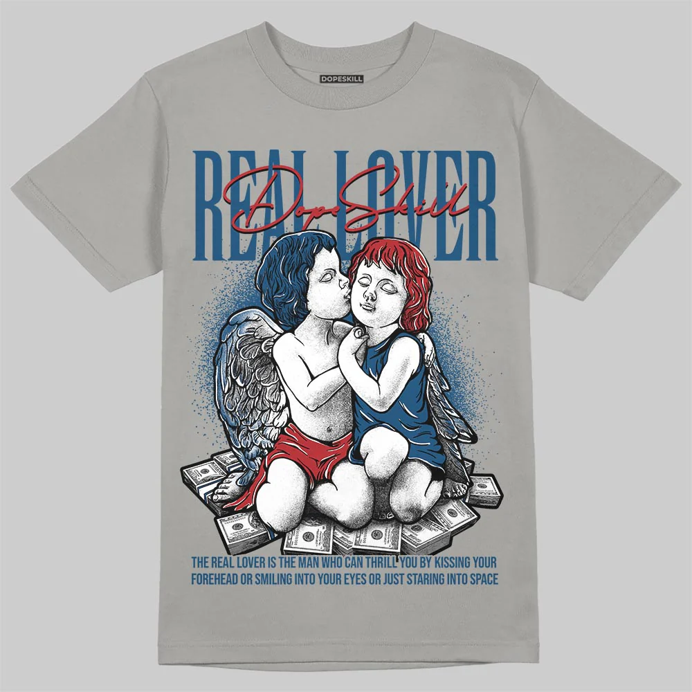 French Blue 12s DopeSkill T-Shirt Real Lover Graphic - Image 3