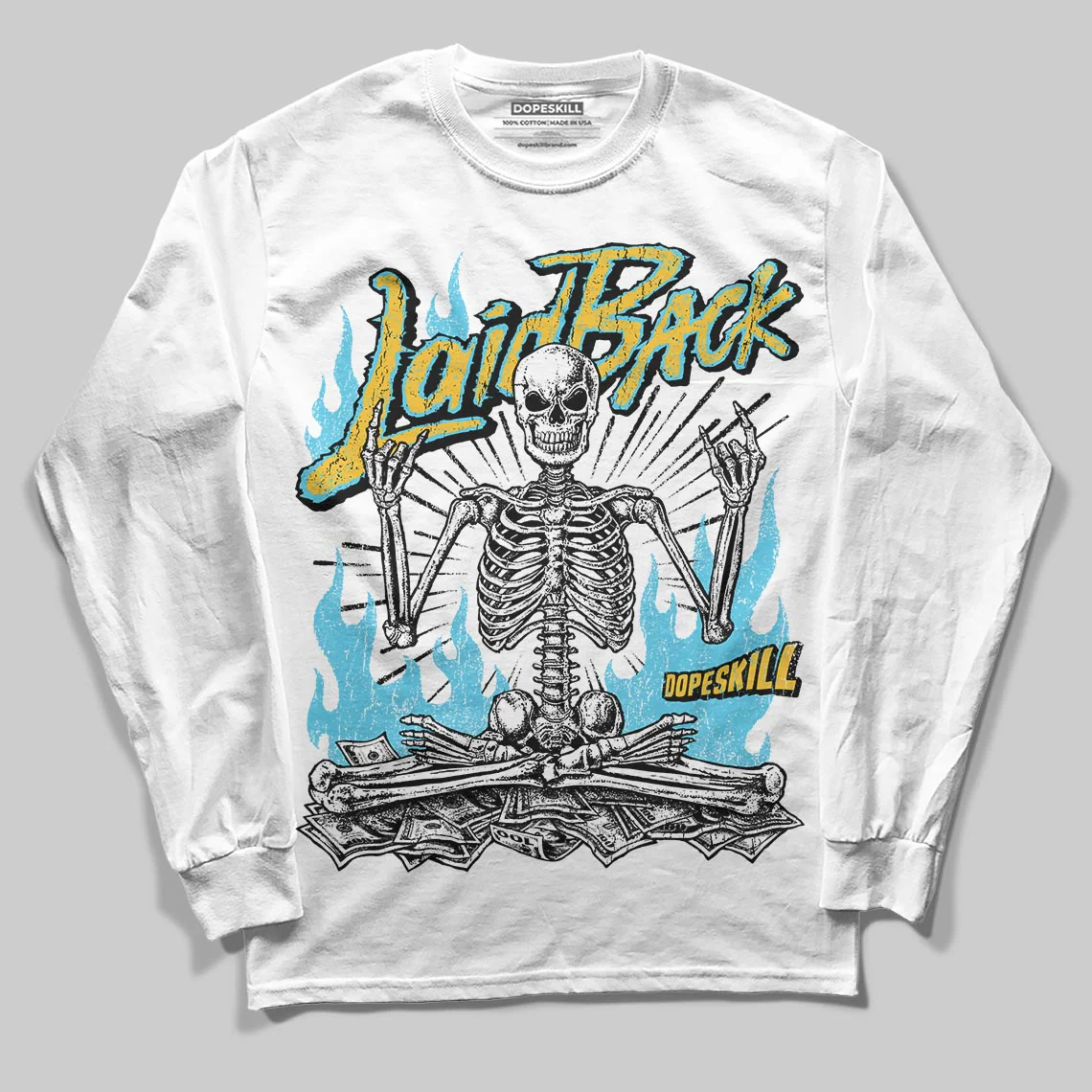 Gamma 11s DopeSkill Long Sleeve T-Shirt Laid Back Graphic - Image 2