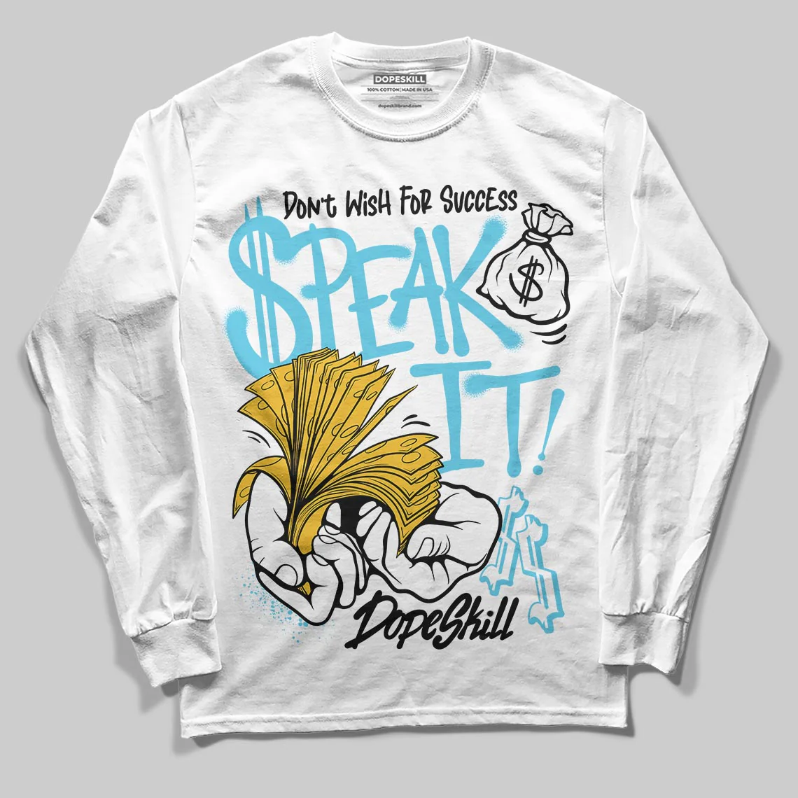 Gamma 11s DopeSkill Long Sleeve T-Shirt Speak It Graphic - Image 2