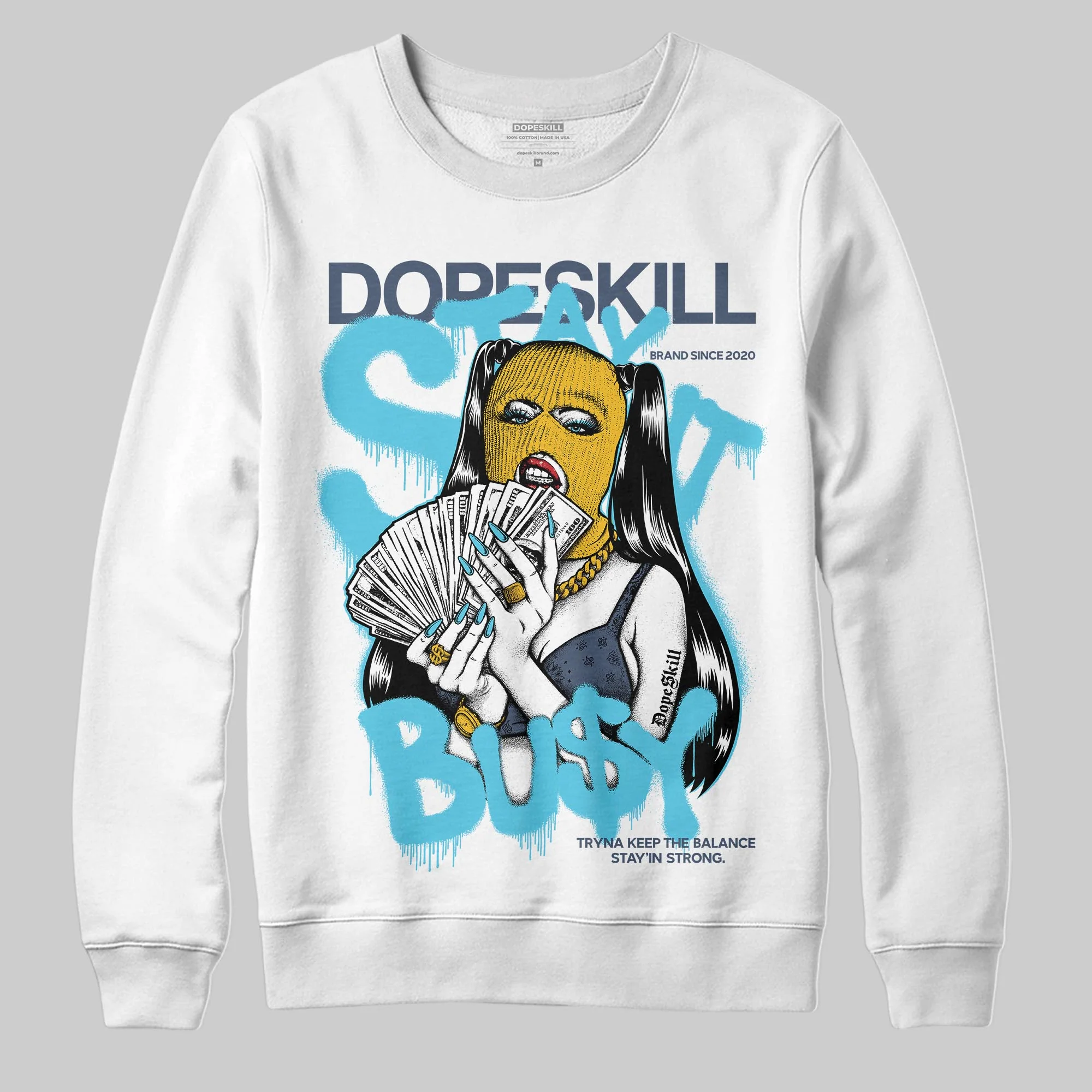 Gamma 11s DopeSkill Sweatshirt Stay It Busy Graphic - Image 2