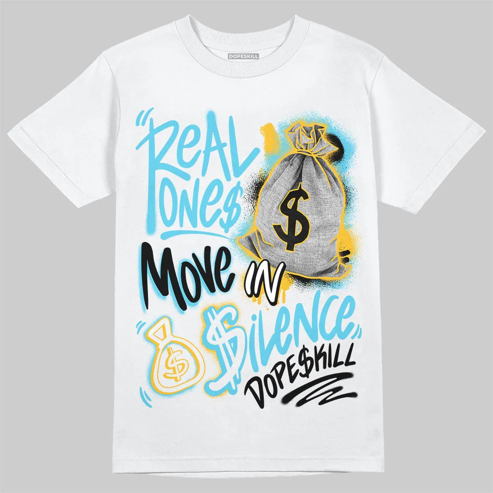 Gamma 11s DopeSkill T-Shirt Real Ones Move In Silence Graphic - Image 2
