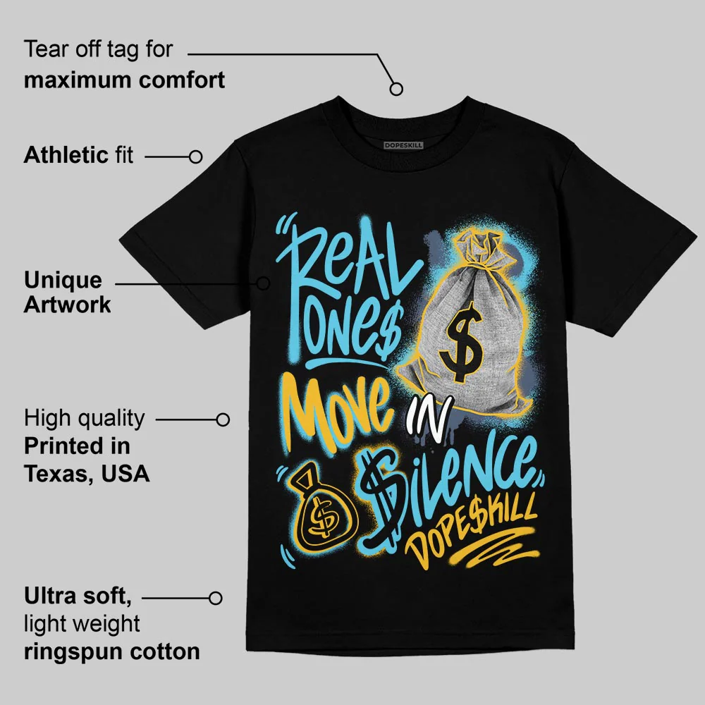 Gamma 11s DopeSkill T-Shirt Real Ones Move In Silence Graphic - Image 5