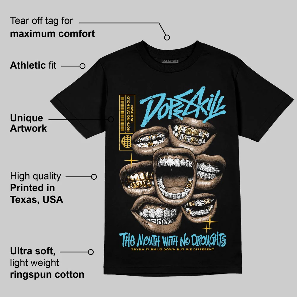 Gamma 11s DopeSkill T-Shirt The Mouth With No Droughts Graphic - Image 3