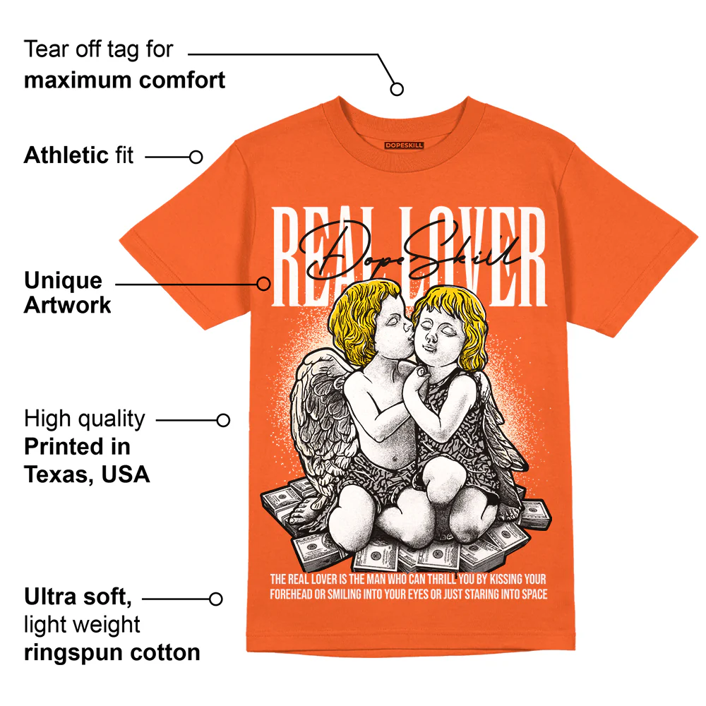 Georgia Peach 3s DopeSkill Orange T-shirt Real Lover Graphic - Image 2