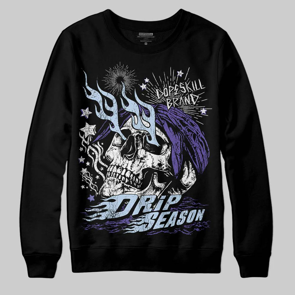 Grape 5s DopeSkill Sweatshirt Drip Season Graphic - Image 2