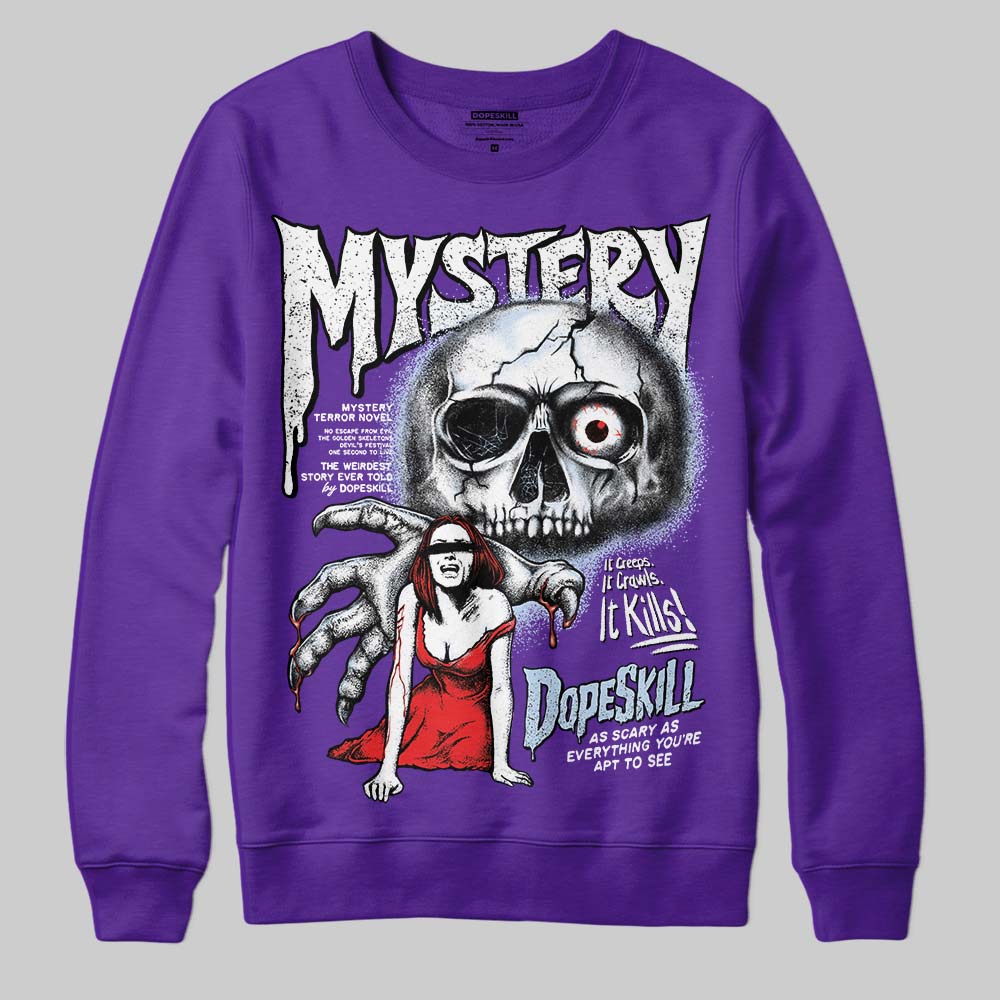 Grape 5s DopeSkill Sweatshirt Mystery Ghostly Grasp Graphic - Image 3