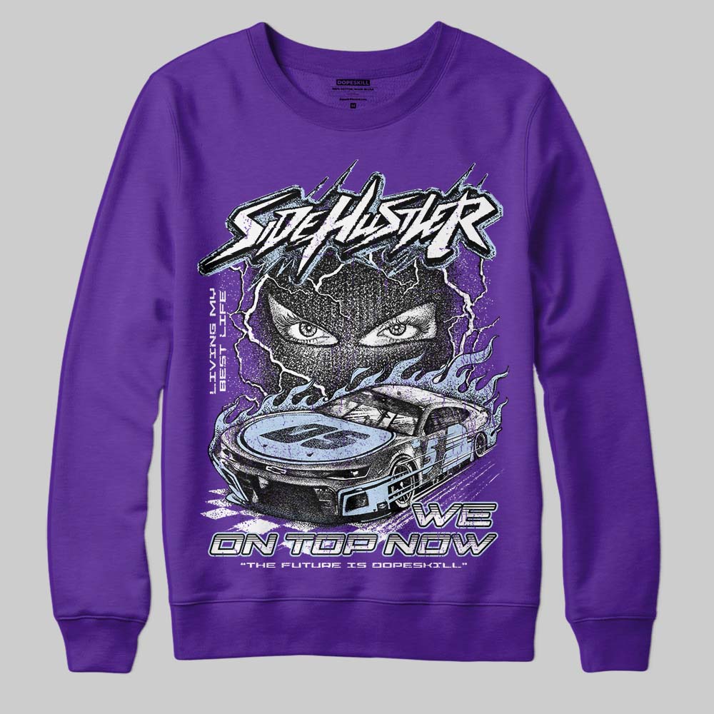 Grape 5s DopeSkill Sweatshirt New Side Hustler Graphic - Image 2