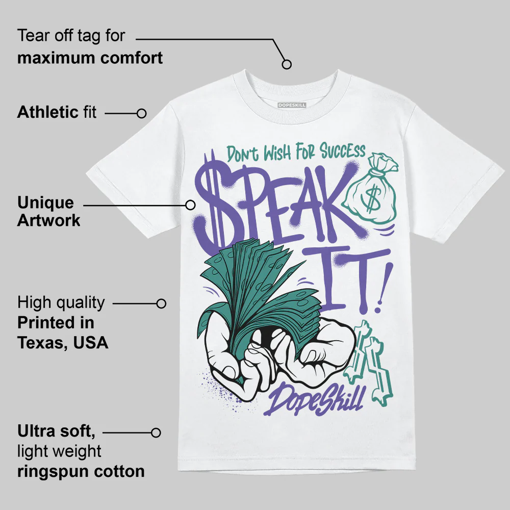 Grape 5s DopeSkill T-Shirt Speak It Graphic - Image 4