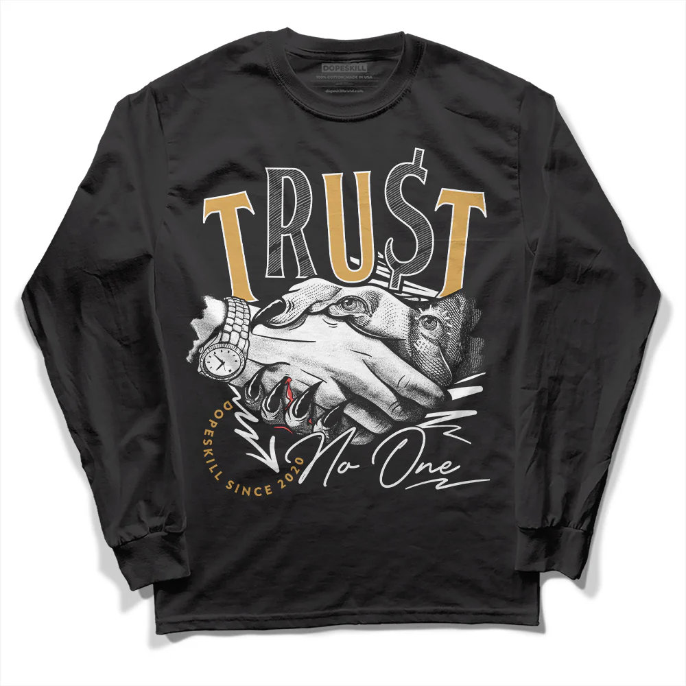 Gratitude 11s DopeSkill Long Sleeve T-Shirt Trust No One Graphic - Image 2