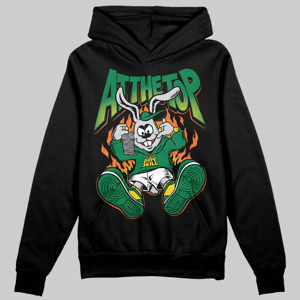Green Collection DopeSkill Hoodie Sweatshirt At The Top Graphic - Image 2