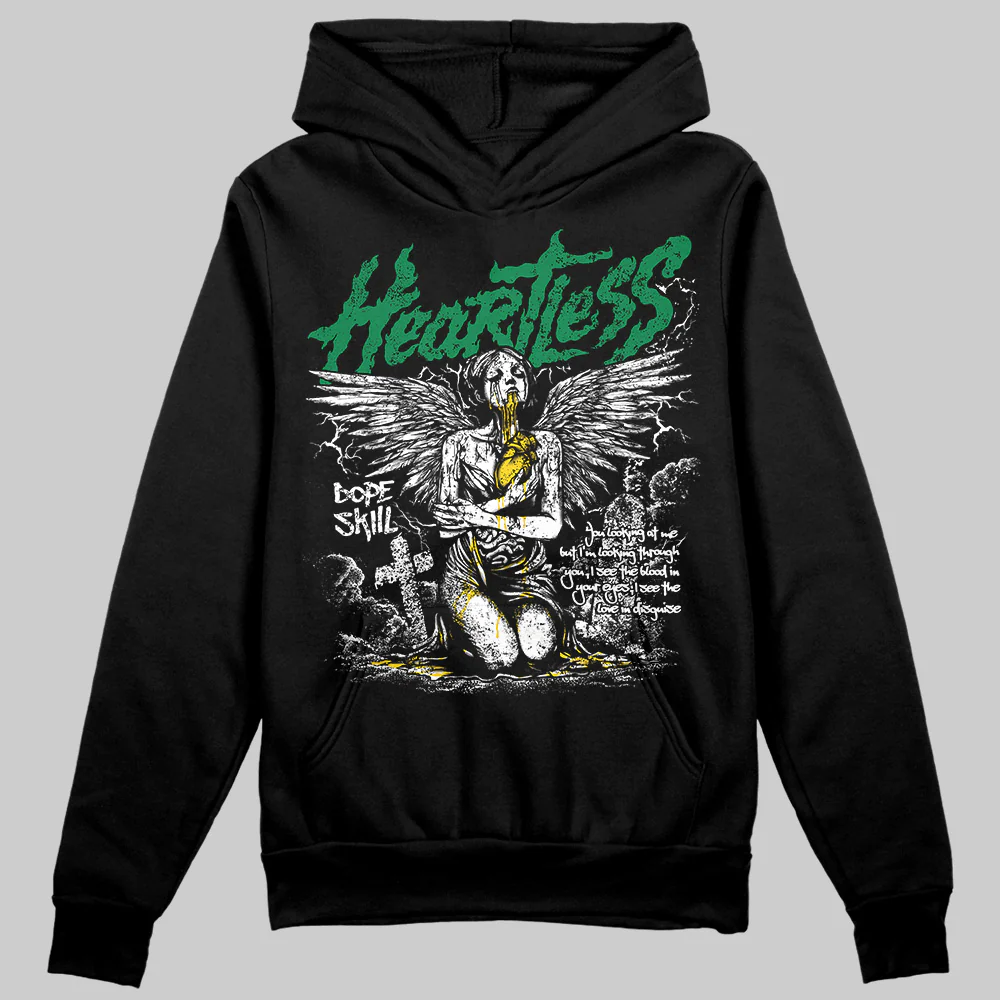 Green Collection DopeSkill Hoodie Sweatshirt Heartless Graphic - Image 2