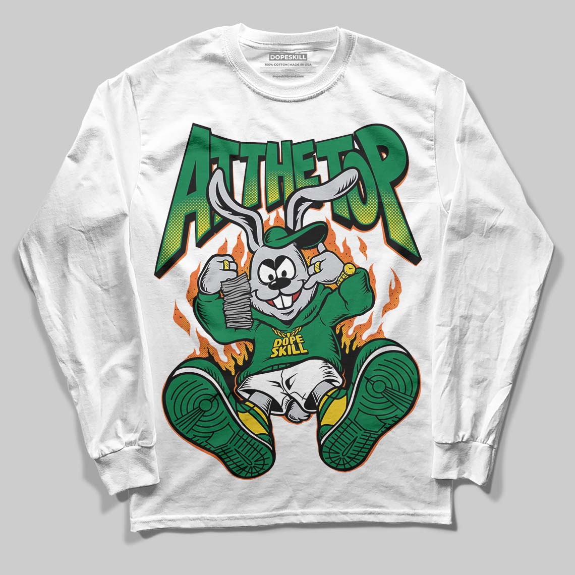 Green Collection DopeSkill Long Sleeve T-Shirt At The Top Graphic
