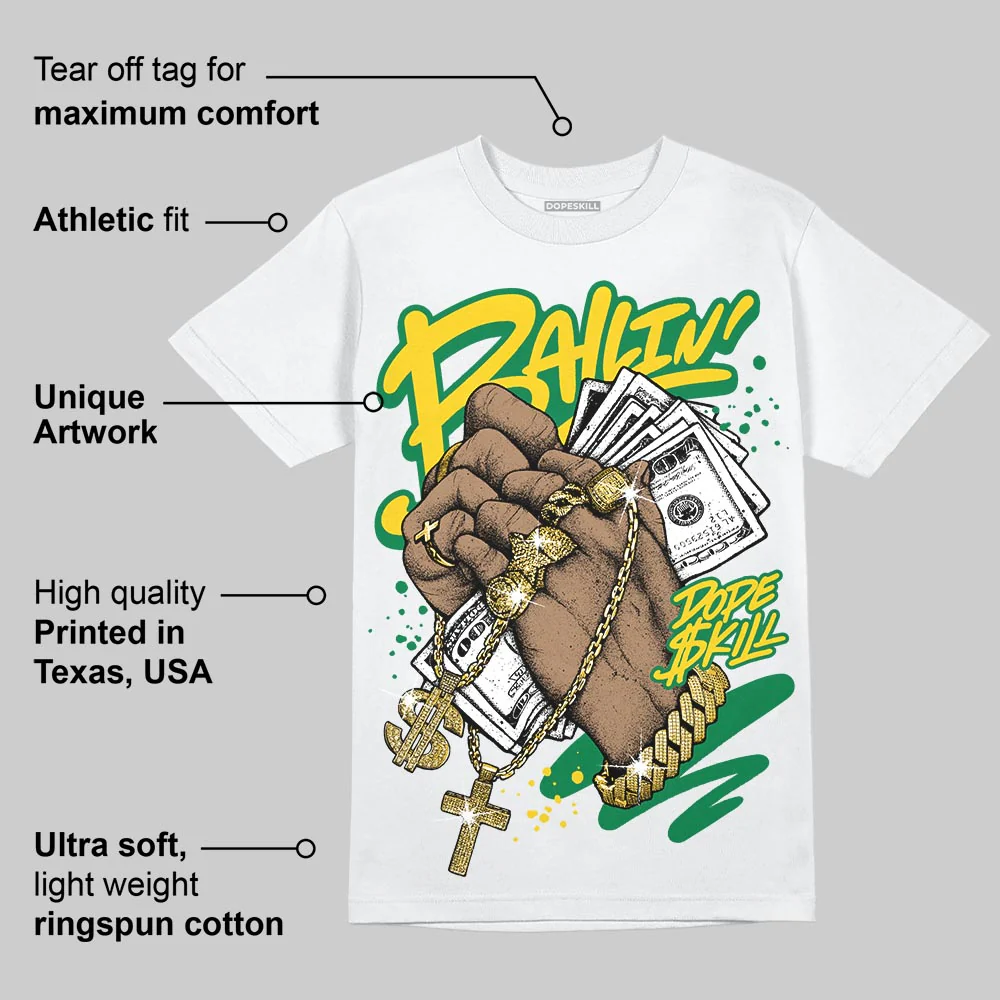 Green Collection DopeSkill T-Shirt Always Ballin' Graphic - Image 4