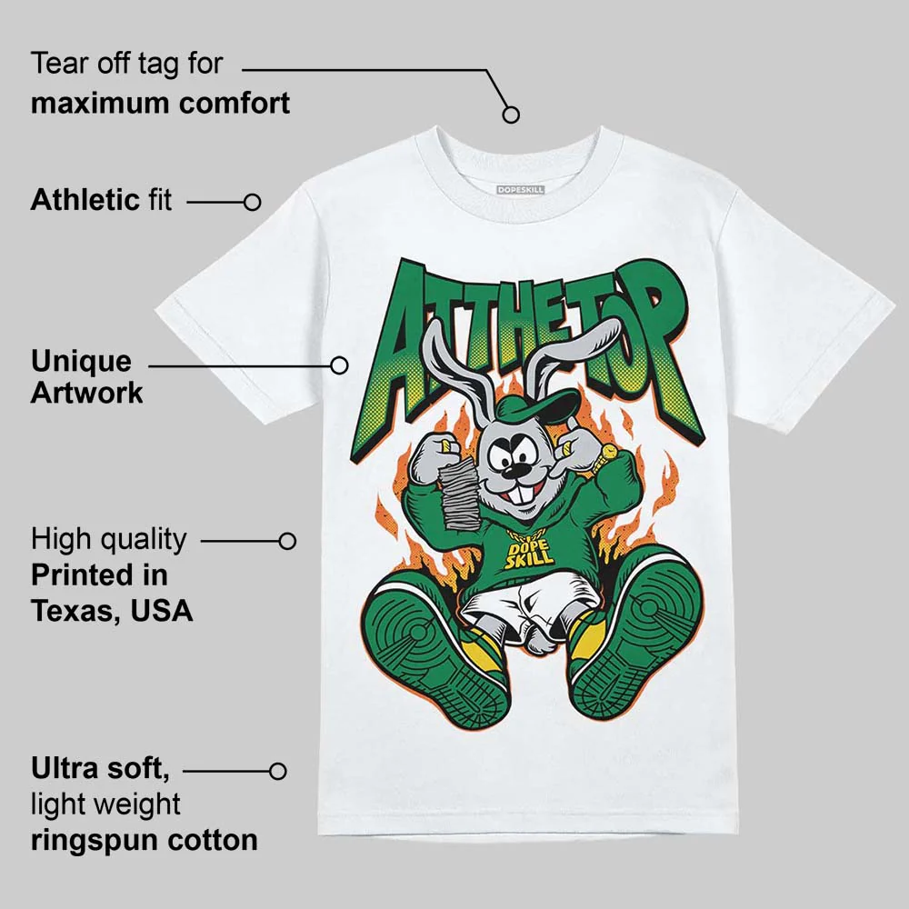 Green Collection DopeSkill T-Shirt At The Top Graphic - Image 4