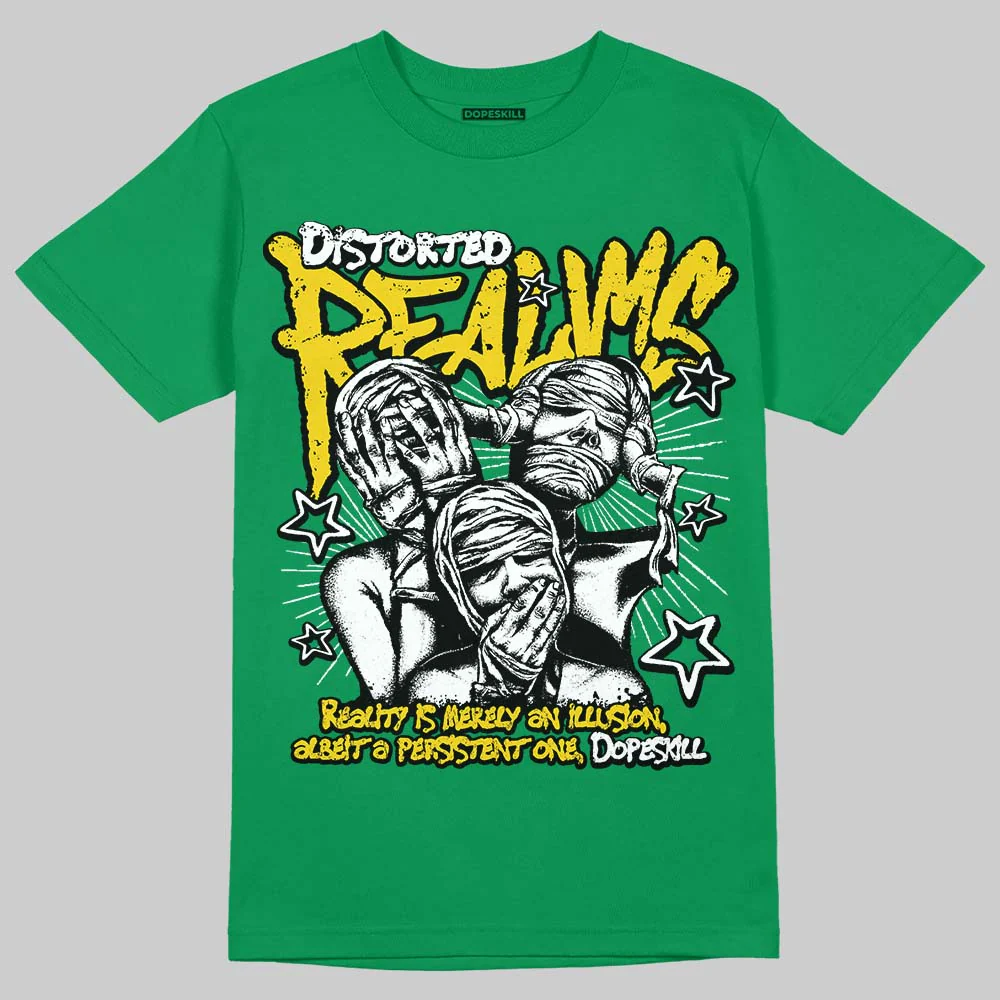 Green Collection DopeSkill T-Shirt Distorted Realms Graphic - Image 3
