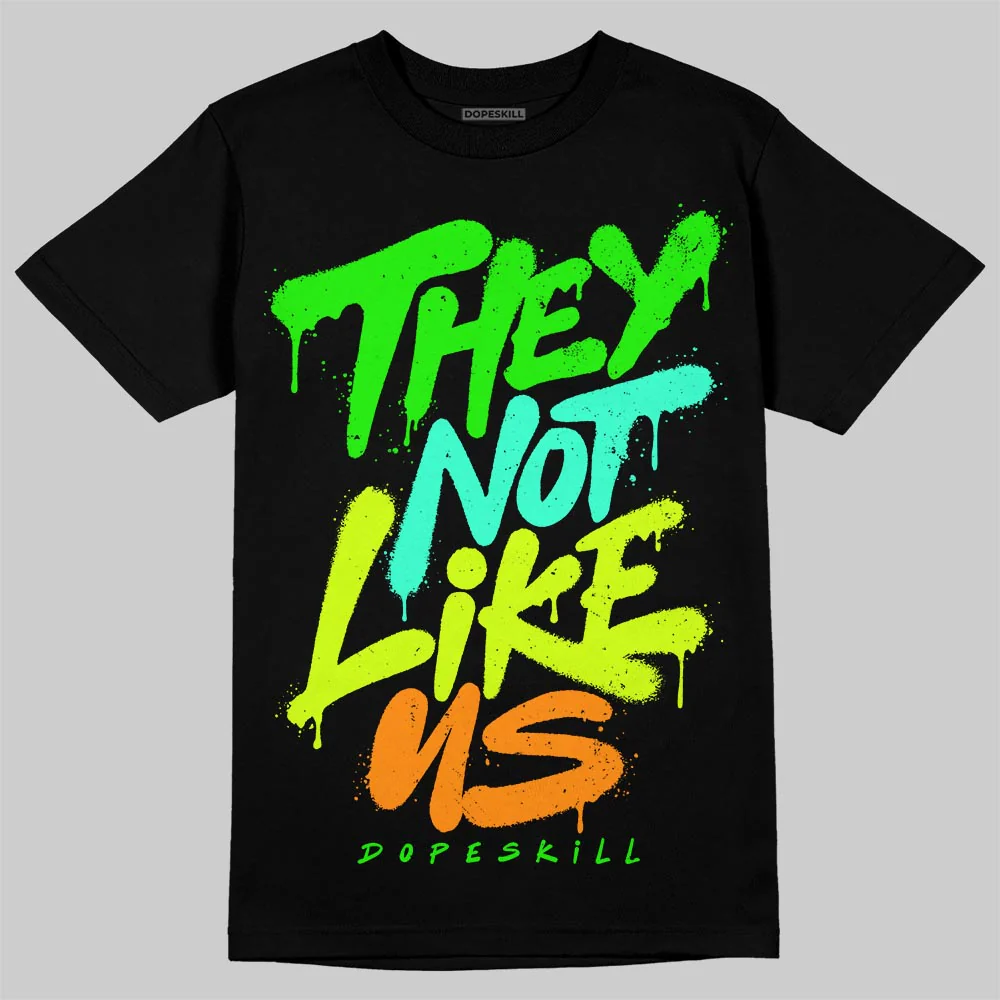 Green Collection DopeSkill T-Shirt They Not Like Us Graphic - Image 2