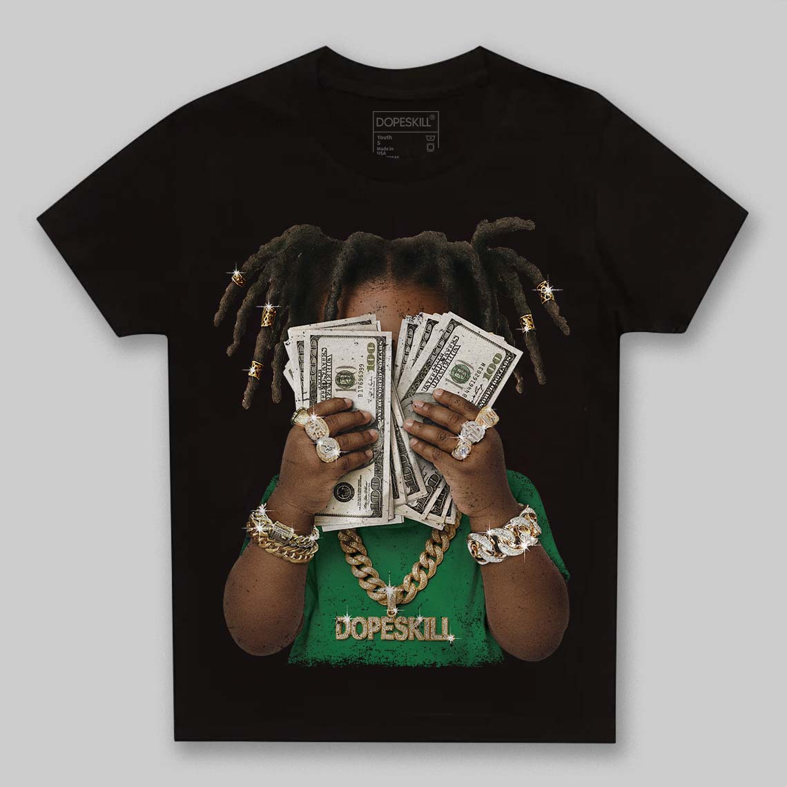 Green Collection DopeSkill Toddler Kids T-shirt Rich Youth Graphic - Image 2