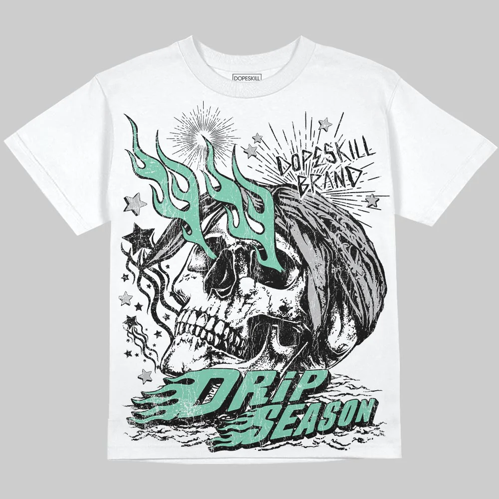 Green Glow 3s DopeSkill Oversize Print T-Shirt Drip Season Graphic