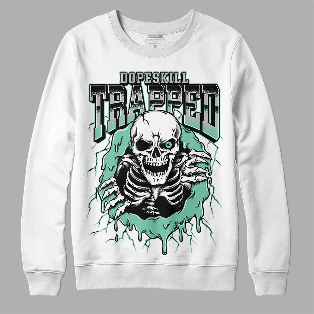 Green Glow 3s DopeSkill Sweatshirt Trapped Halloween Graphic - Image 2