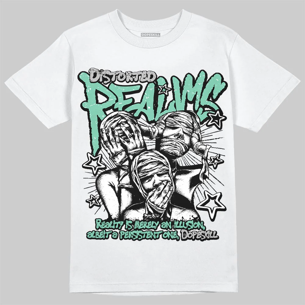Green Glow 3s DopeSkill T-Shirt Distorted Realms Graphic - Image 2