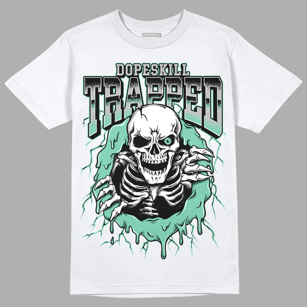 Green Glow 3s DopeSkill T-Shirt Trapped Halloween Graphic - Image 2