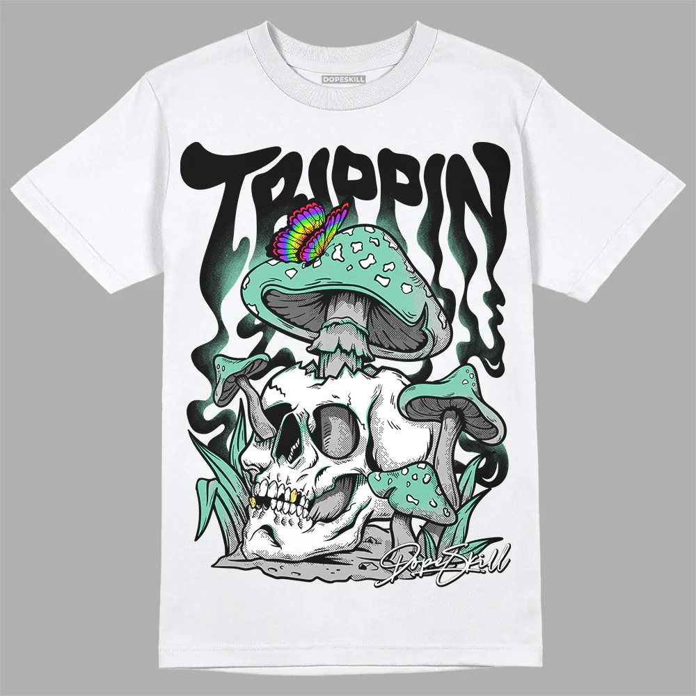 Green Glow 3s DopeSkill T-Shirt Trippin Graphic - Image 2