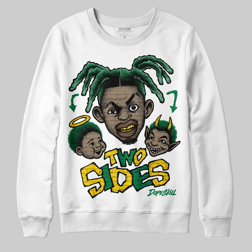 Green 'Two Sides' DopeSkill Graphic Sweatshirt