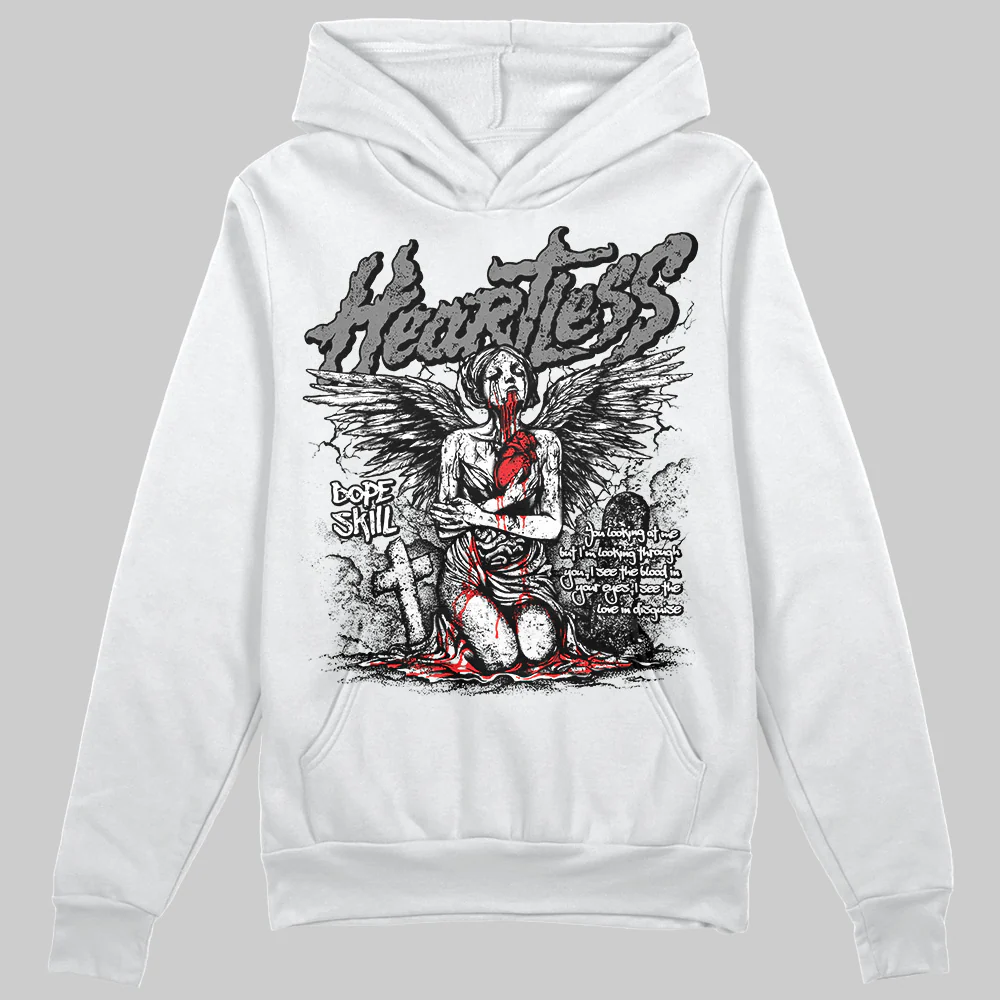 Grey Collection DopeSkill Hoodie Sweatshirt Heartless Graphic