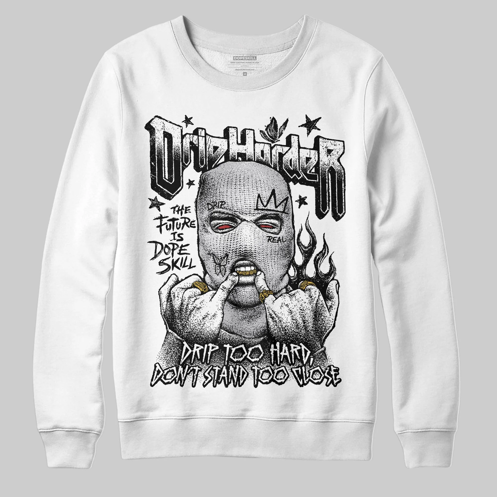 Grey Collection DopeSkill Sweatshirt Drip Harder Graphic