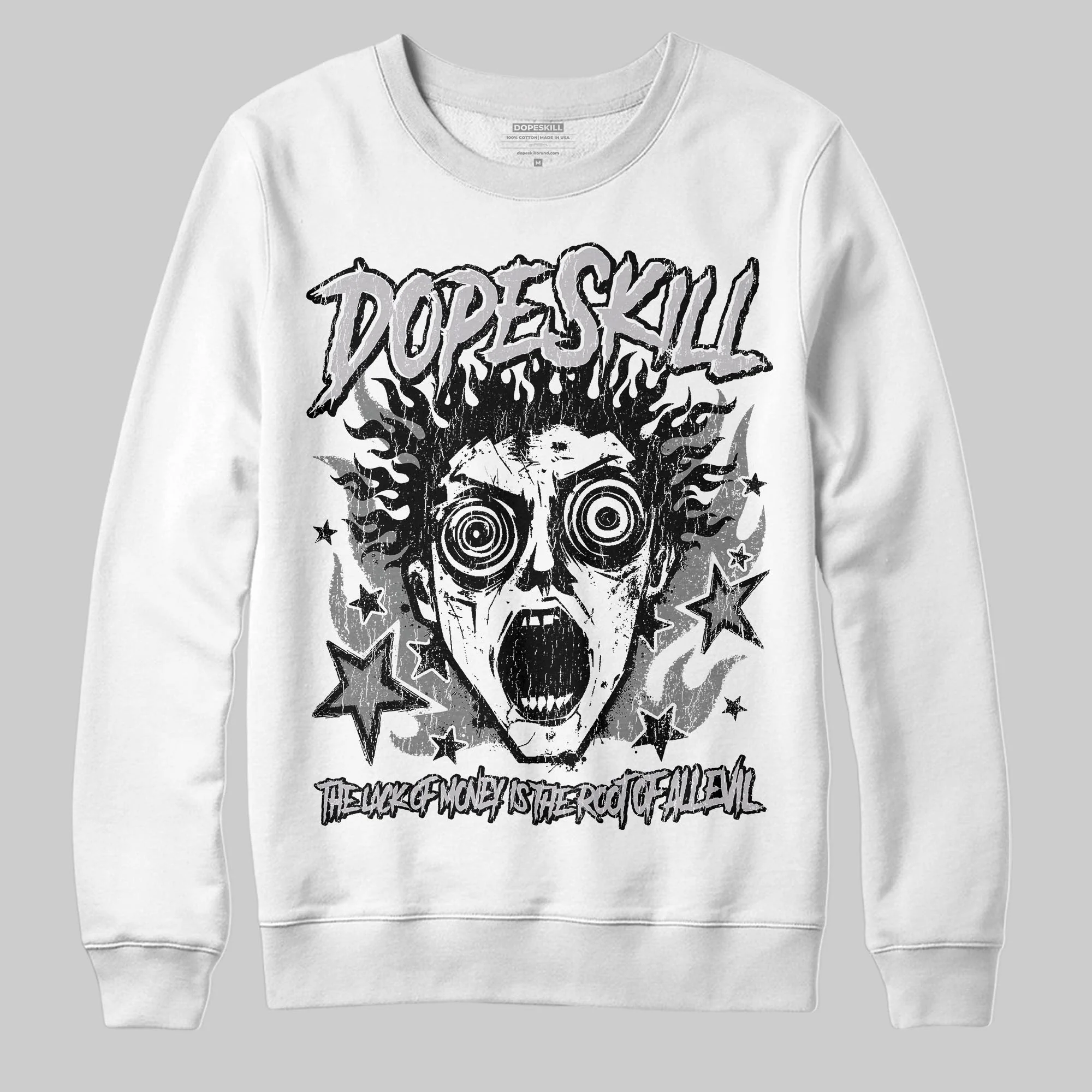 Grey Collection DopeSkill Sweatshirt Root of Evil Graphic