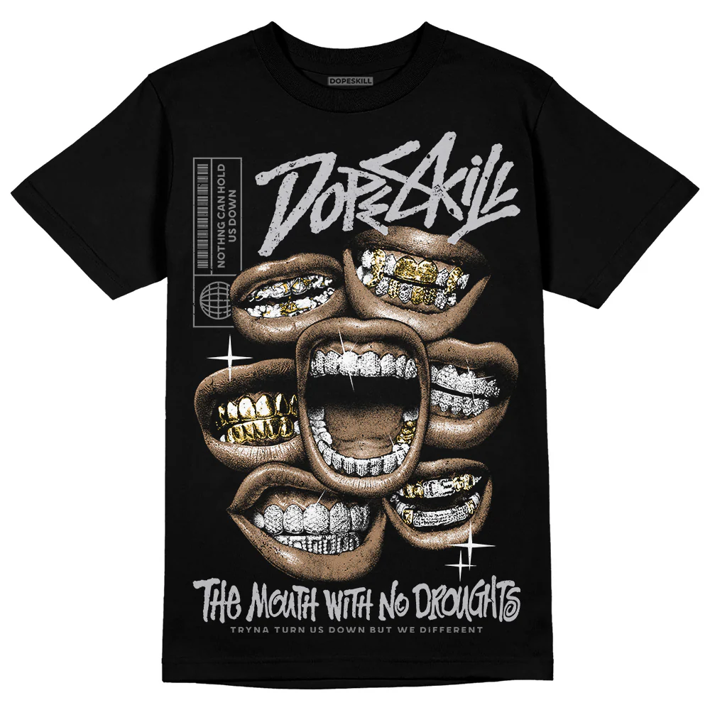 Grey Collection DopeSkill T-Shirt The Mouth With No Droughts Graphic - Image 2