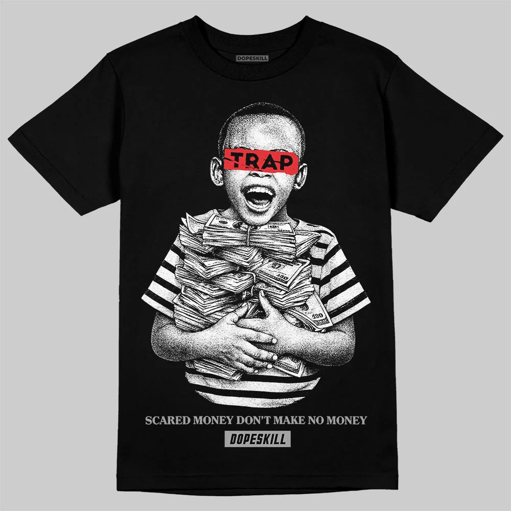 Grey 'Scared Money Don't Make No Money' DopeSkill Graphic T-Shirt - Image 2