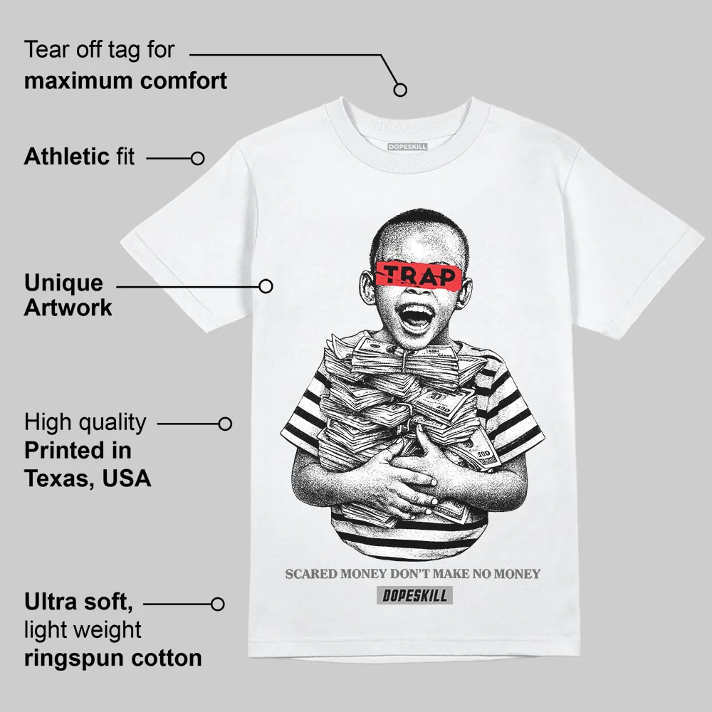 Grey 'Scared Money Don't Make No Money' DopeSkill Graphic T-Shirt - Image 4